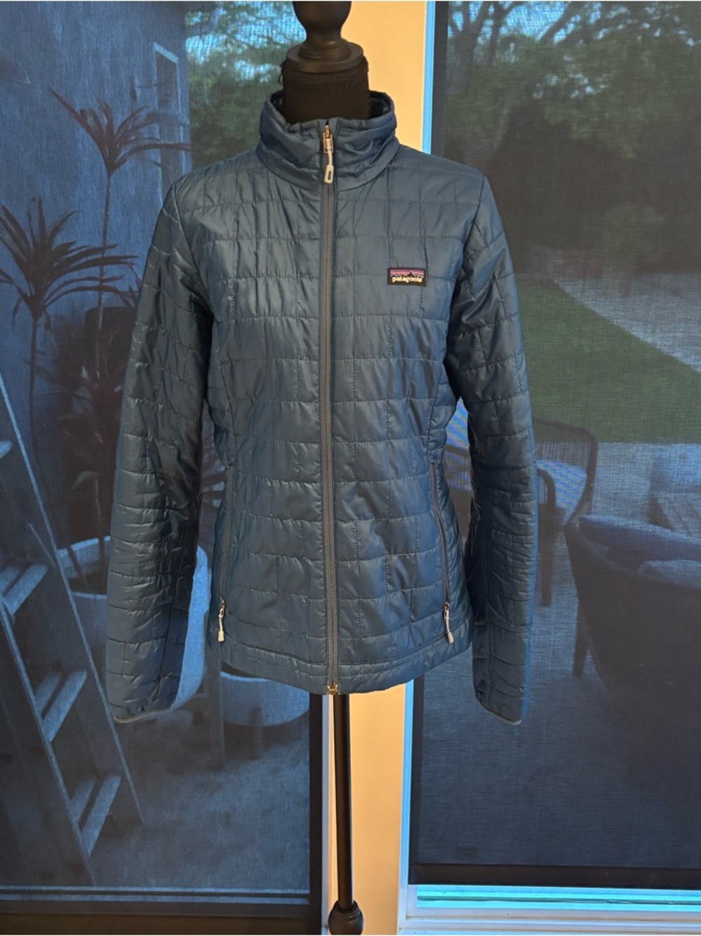 Patagonia Women's Jacket Yellow with Blue Accents